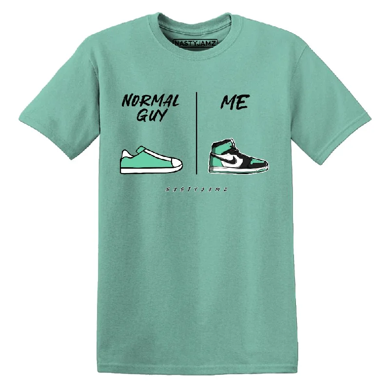 Green Glow 1s NastyJamz Premium T Shirt Match Normal Guy Shoe