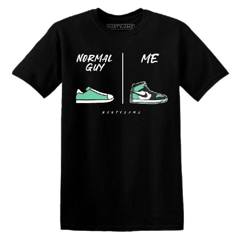 Green Glow 1s NastyJamz T-Shirt Match Normal Guy Shoe