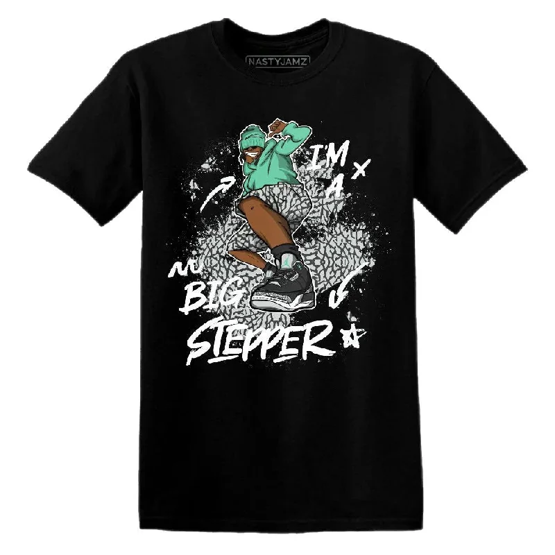 Green Glow 3s NastyJamz T-Shirt Match Big Stepper