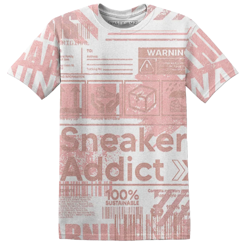 NastyJamz Low Legend Pink 11s T-Shirt Match Sneaker Addict Warning All-Over Print