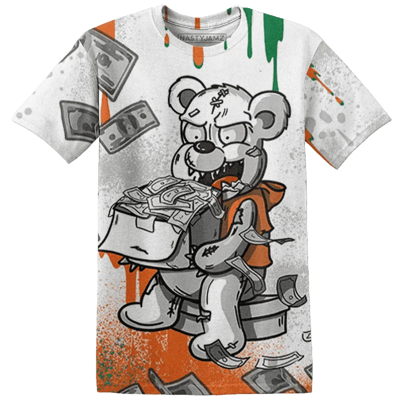 NastyJamz MAM Hurricanes 5s T-Shirt Match Cash Money Splash Paint All-Over Print