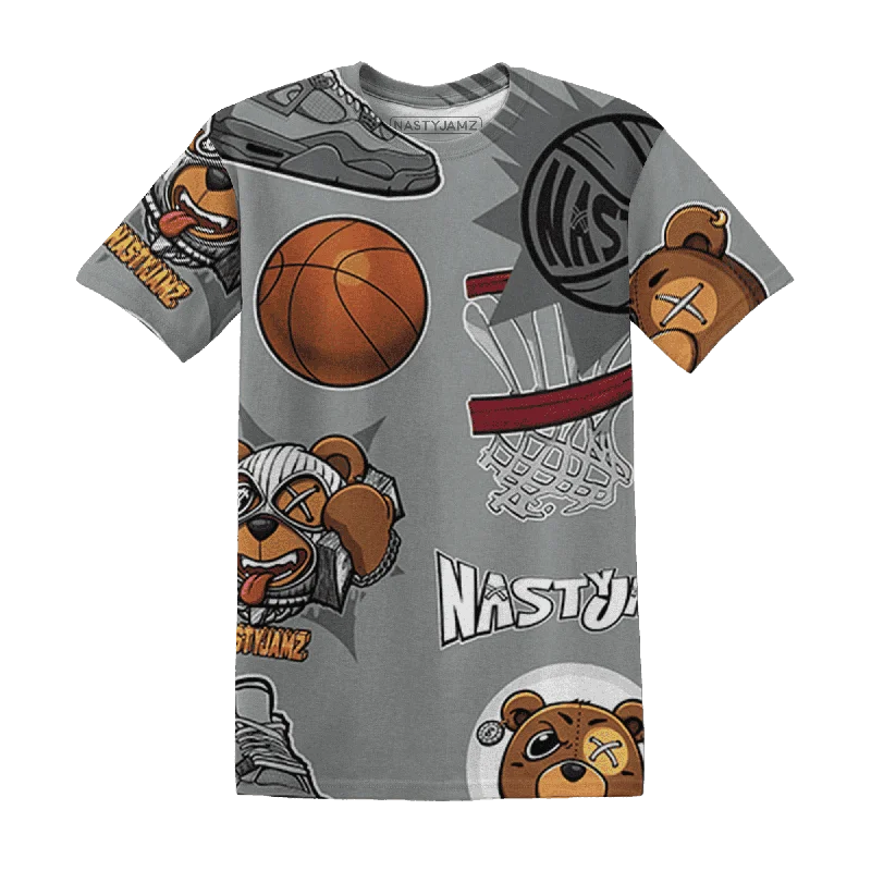 NastyJamz Paris Cement Olympics 4s T-Shirt Match BER Icon Wallpapers All-Over Print