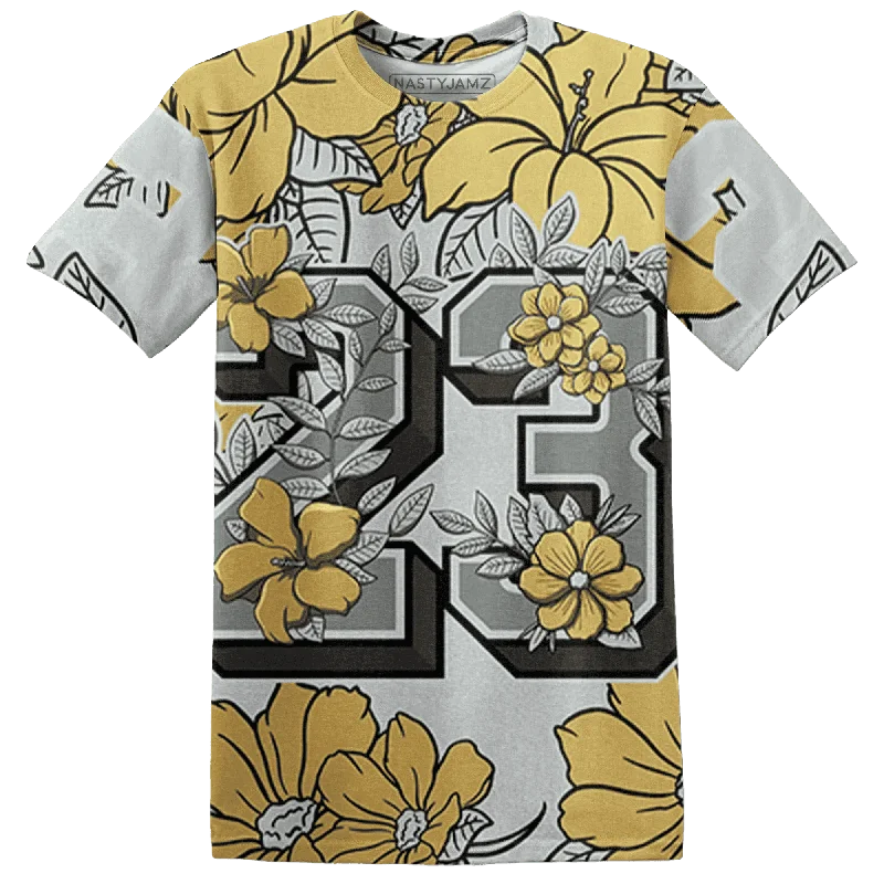 NastyJamz Paris Cement Olympics 6s T-Shirt Match 23 Floral Flower All-Over Print