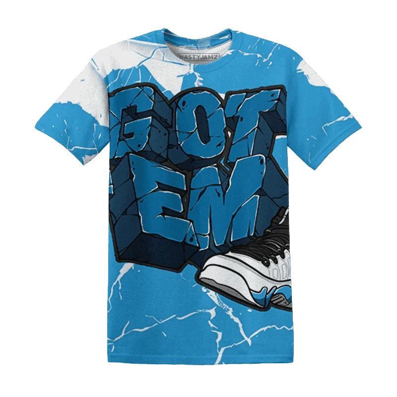 NastyJamz Powder Blue 9s T-Shirt Match Got Em All-Over Print