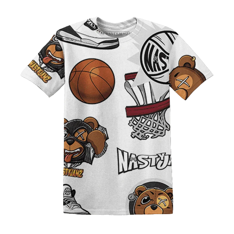 NastyJamz Quaiii 54 3s T-Shirt Match BER Icon Wallpapers All-Over Print