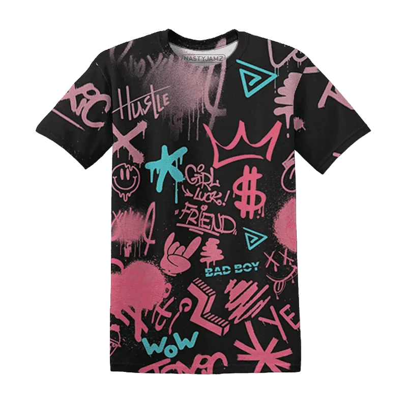 NastyJamz VaporMax Plus South Beach T-Shirt Match Graffiti King Doodle Style All-Over Print