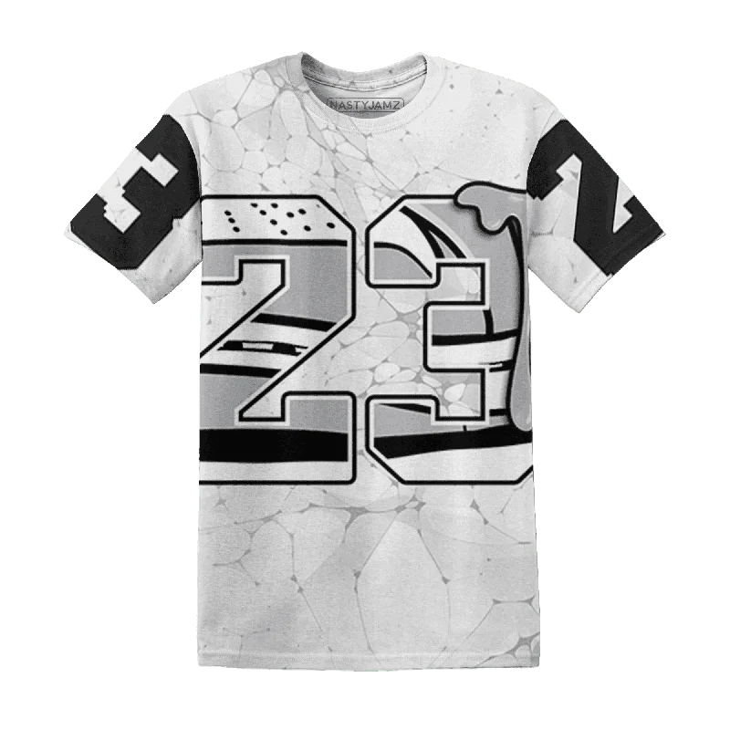 NastyJamz Wolf Grey 1s T-Shirt Match 23 Sneaker All-Over Print