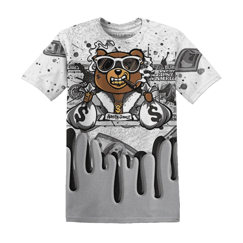 NastyJamz Wolf Grey 1s T-Shirt Match BER Dollar All-Over Print